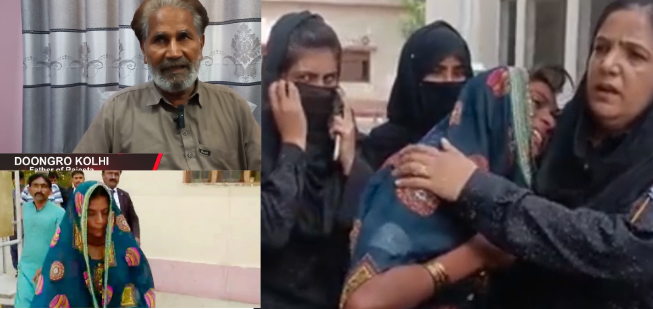Rajita Kolhi a Victim of Forced Conversion in Sindh Returns to Her Parents.