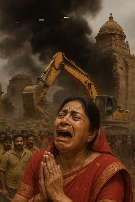 SHOCKING🚨: Durga Temple🛕 Demolished in Dhaka🇧🇩 While Idols Still Inside – Global Silence Echoes Louder Than Justice💔
